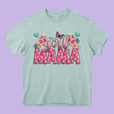 Girl Mama Heavy Core Tee Designed By Jahusdesignshop