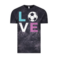 Cloud Black Soccer Gift for Girls Women I Love Soccer Vintage Vintage Tee - minhPixels