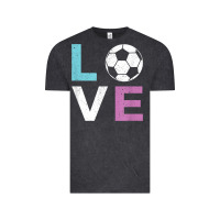 Vintage Black Soccer Gift for Girls Women I Love Soccer Vintage Vintage Tee - minhPixels