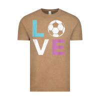 Vintage Coffee Soccer Gift for Girls Women I Love Soccer Vintage Vintage Tee - minhPixels