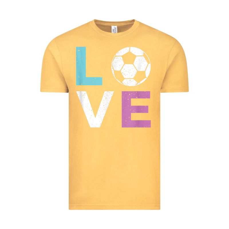 Soccer Gift For Girls Women I Love Soccer Vintage Vintage Tee by minhPixels | Teevron