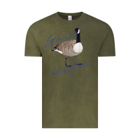 Vintage Olive Canadian Goose Whisperer Shirt Funny Cute Bird Hunter Gift 2 Vintage Tee - minhPixels