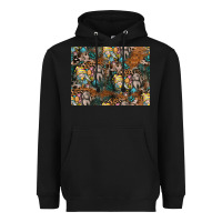 Black easter pattern Heavyweight Hoodie - CowhideDigitalArt