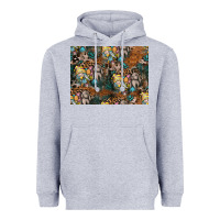 Heather Grey easter pattern Heavyweight Hoodie - CowhideDigitalArt