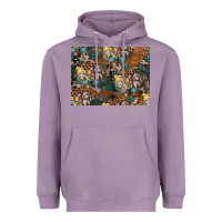 Lavender easter pattern Heavyweight Hoodie - CowhideDigitalArt