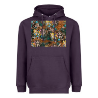 Plum easter pattern Heavyweight Hoodie - CowhideDigitalArt