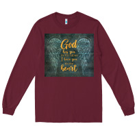 Burgundy i have you in my heart Long Sleeve Tee - TumblerDesignByShophia