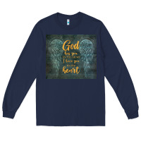 Navy i have you in my heart Long Sleeve Tee - TumblerDesignByShophia