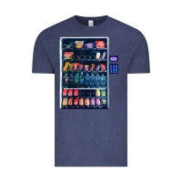 Vintage Denim Funny Costumes for Halloween Vending Machine Silvester Vintage Tee - minhPixels