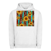 Pigment Lunar Rock western sunflower cactus serape and cowhide Urban Hoodie - Artiststas