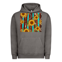 Pigment Tornado western sunflower cactus serape and cowhide Urban Hoodie - Artiststas