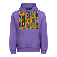 Tulip western sunflower cactus serape and cowhide Urban Hoodie - Artiststas