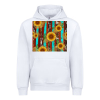 White western sunflower cactus serape and cowhide Urban Hoodie - Artiststas