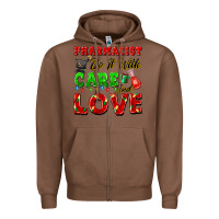 Chestnut pharmacist do it with care and love christmas Zipper Hoodie - FaDigitalArtStudio