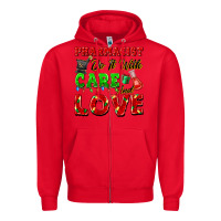Red pharmacist do it with care and love christmas Zipper Hoodie - FaDigitalArtStudio