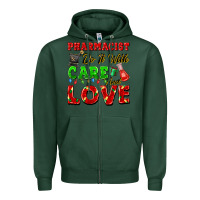 Sports Green pharmacist do it with care and love christmas Zipper Hoodie - FaDigitalArtStudio