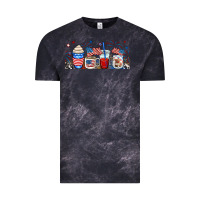 Cloud Black 4th of july coffe cups Vintage Tee - RanaPortraitStore
