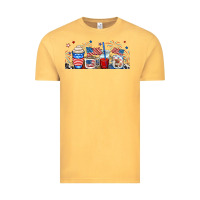 Vintage Mustard 4th of july coffe cups Vintage Tee - RanaPortraitStore