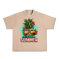 Burro Hello summer pineapple Urban Heavy Tee - NancyCooperArtShop