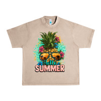 French Oak Hello summer pineapple Urban Heavy Tee - NancyCooperArtShop
