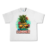 Lunar Rock Hello summer pineapple Urban Heavy Tee - NancyCooperArtShop