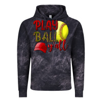 Cloud Black Play ball y'all Softball Vintage Hoodie - NancyCooperArtShop