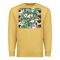 Antique Gold christmas magic pattern Premium Sweatshirt - CowhideDigitalArt