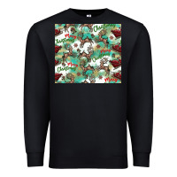 Black christmas magic pattern Premium Sweatshirt - CowhideDigitalArt