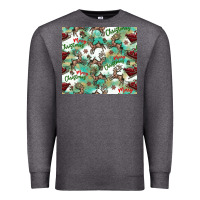 Charcoal Heather christmas magic pattern Premium Sweatshirt - CowhideDigitalArt