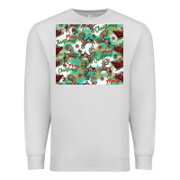 Dove Grey christmas magic pattern Premium Sweatshirt - CowhideDigitalArt