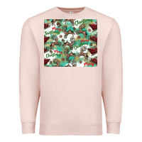 Pale Pink christmas magic pattern Premium Sweatshirt - CowhideDigitalArt