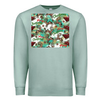Seafoam christmas magic pattern Premium Sweatshirt - CowhideDigitalArt