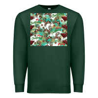 Sports Green christmas magic pattern Premium Sweatshirt - CowhideDigitalArt