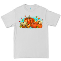 Dove Grey thankful pumpkins Premium Tee - MaliasSmallBusiness