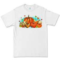 White thankful pumpkins Premium Tee - MaliasSmallBusiness