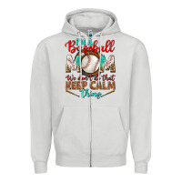 Dove Grey i'm a baseball mom we don't do that Zipper Hoodie - BundleAndBundleShop