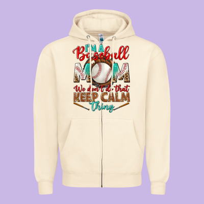 I'm A Baseball Mom We Don't Do That Zipper Hoodie Designed By Bundleandbundleshop