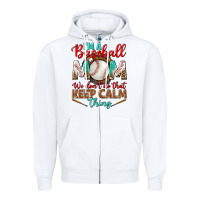 White i'm a baseball mom we don't do that Zipper Hoodie - BundleAndBundleShop