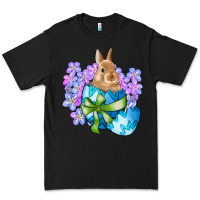 Black easter bunny egg flowers Premium Tee - RanaPortraitStore