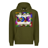 Army Green Western Love LGBTQ Tumbler Premium Hoodie - BundleAndBundleShop