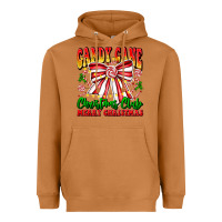 Meerkat Candy Cane Christmas Club Heavyweight Hoodie - CowhideDigitalArt