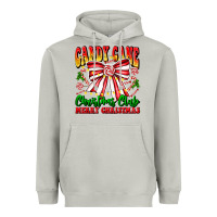 Moon Dust Candy Cane Christmas Club Heavyweight Hoodie - CowhideDigitalArt