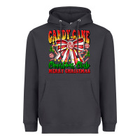 Smoke Candy Cane Christmas Club Heavyweight Hoodie - CowhideDigitalArt