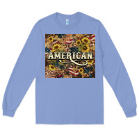 Colony Blue American tumbler 4th of july Long Sleeve Tee - HowdyJamesFarm