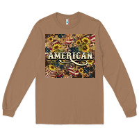 Toasted Coconut American tumbler 4th of july Long Sleeve Tee - HowdyJamesFarm