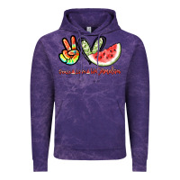 Cloud Purple Peace love watermelon Vintage Hoodie - NancyCooperArtShop