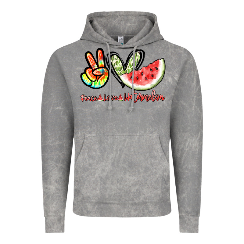 Peace Love Watermelon Vintage Hoodie by NancyCooperArtShop | Teevron