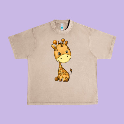 Giraffe Urban Heavy Tee Designed By Texasbilliewilder