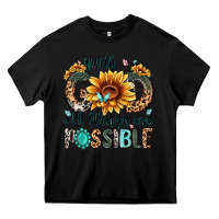 Black with god all things are possible malias Heavy Core Tee - MaliasSmallBusiness