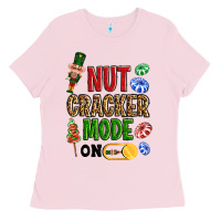 Bubblegum Pink Nutcracker mode on Ladies Tee - NancyCooperArtShop